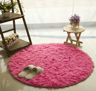 Fluffy Round Rug Carpets