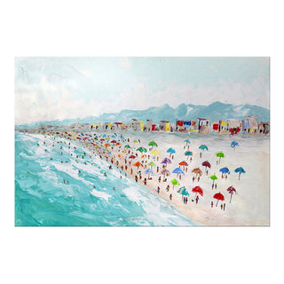 Hand Painted Beach Thick Oil Canvas