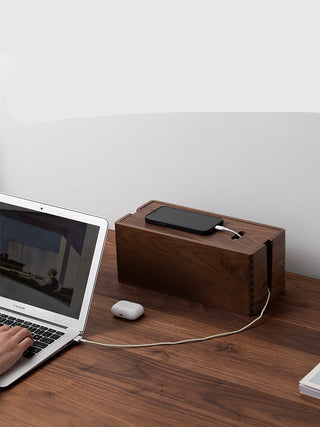 Solid Wood Desktop Extension Cord